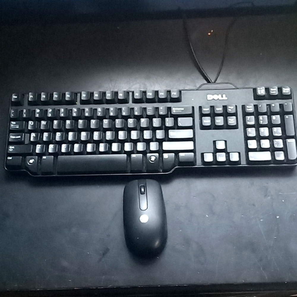Dell keyboard, hp mouse